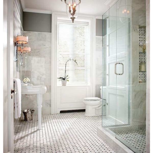 Carrara White 12 in. x 24 in. Polished Marble Floor and Wall Tile (12 sq. ft./Case)
