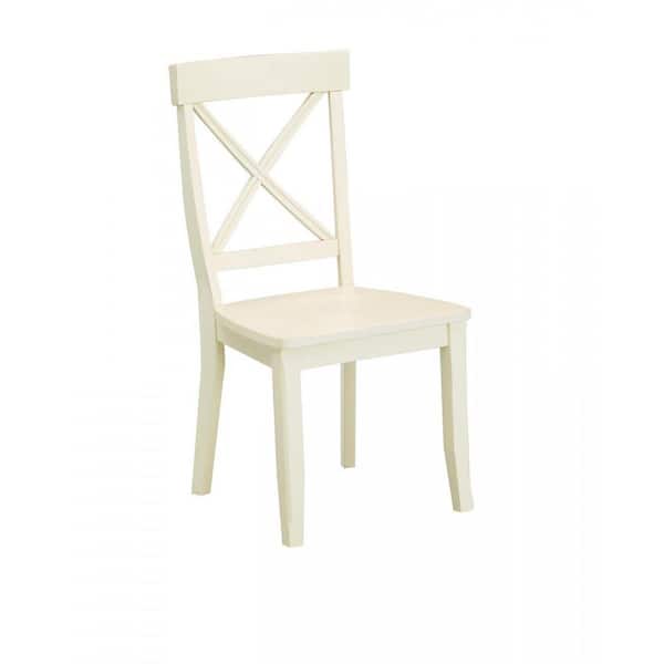 HOMESTYLES Warwick White Dining Chairs (Set of 2)