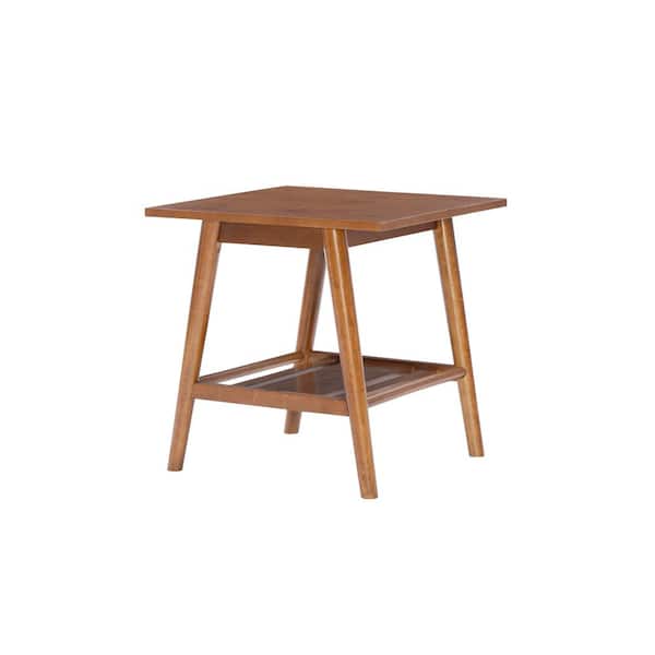 Linon Home Decor Breville Walnut Brown Wood End Accent Table