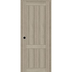 2-Panel Shaker 32 in. x 96 in. Right-Hand Shambor Composite Solid Core DIY-Friendly Single Prehung Interior Door