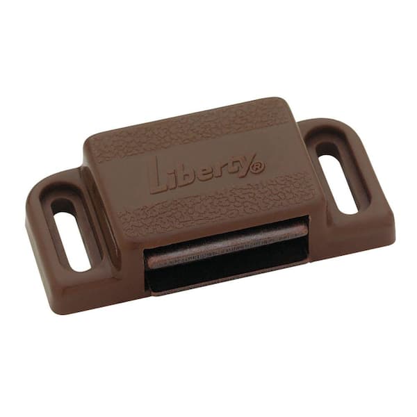 Liberty 2 in. Brown Heavy Duty Magnetic Door Catch with Strike