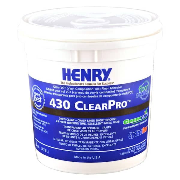 Henry 430 1 Gal. ClearPro VCT Adhesive