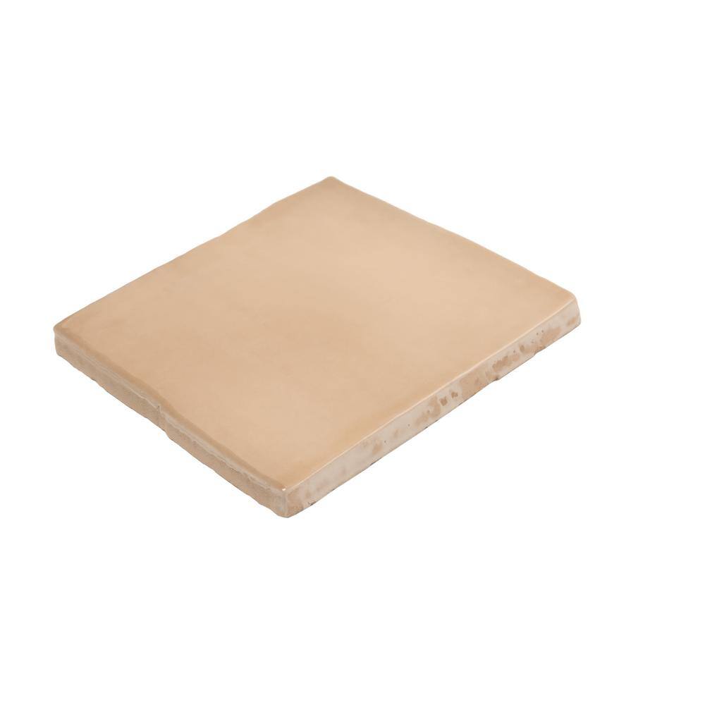 Silken Beige Glossy Ceramic Square Wall and Floor Tile