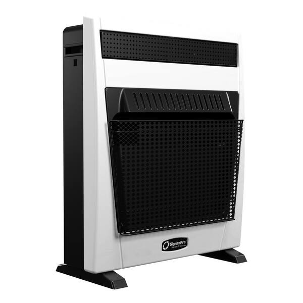 SignitePro Degrees Of Accuracy 20K BTU Vent-Free Natural Gas Blue Flame Space  Heater with Fan 20BlueNGfan - The Home Depot