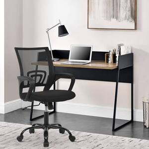 ANGELES HOME Black Sponge Office Chair with Flip-Up Arms and Foldable  Backrest SA10-9CB171DK - The Home Depot