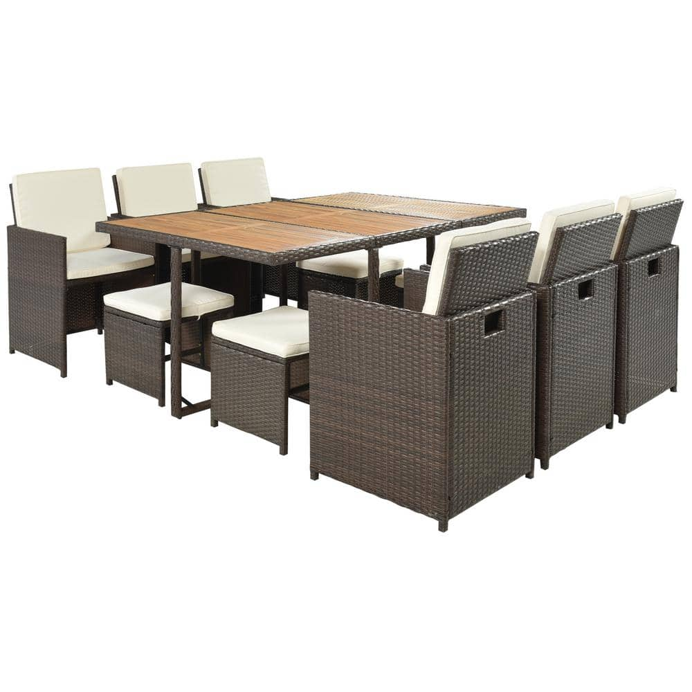 rattan 10 seater dining set