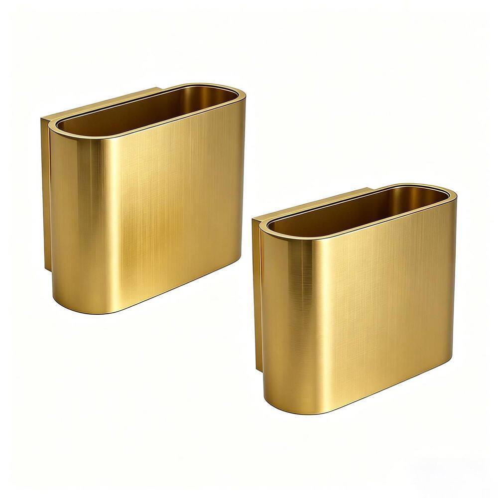 6 in. 1-Light Gold LED Wall Sconces 2 Pack Indoor Wall Light Hardwired Up Down Lighting for Bedroom Living Room Hallway price history on PriceWatchPro
