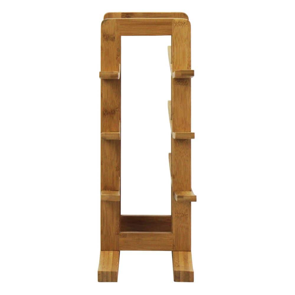 Natural Bamboo 12-Bottle Countertop Wine Rack