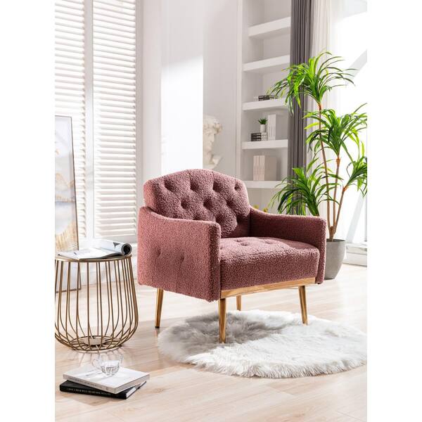 Red single couch online chair