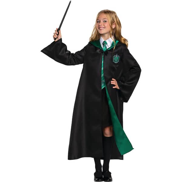 Kids Deluxe Harry Potter Slytherin Robe - Large 10-12 - Kids Halloween Costume