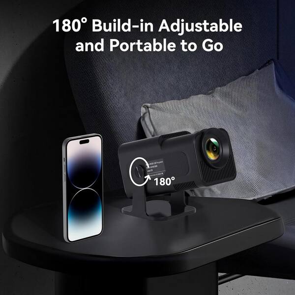 Lukyamzn 1920 x 1080 Full HD Wifi Bluetooth Mini Portable