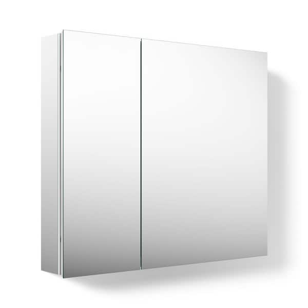 Embark 30 in. W x 26 in. H Rectangular Recessed/Surface Mount Medicine Cabinet with Mirror