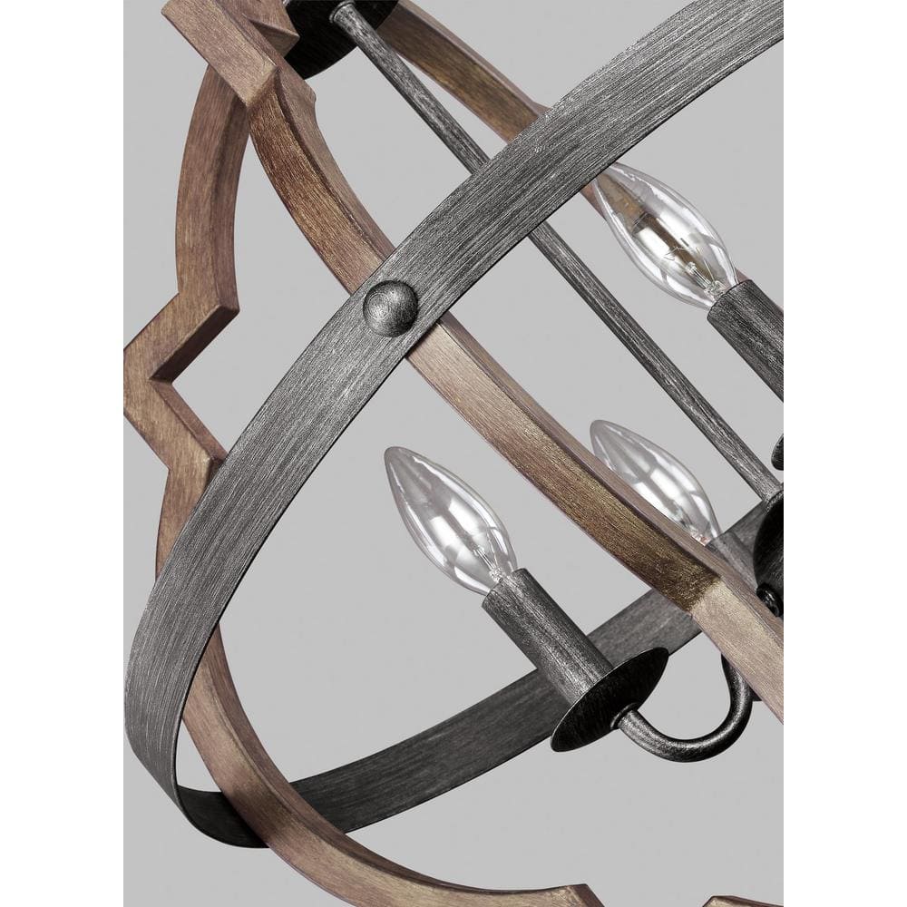 Stardust Chrome Quatrefoil 4-Light Incandescent Pendant