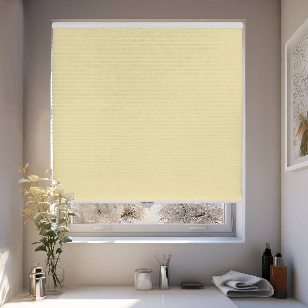 Cut-to-Width Cream Cordless Light Filtering Privacy Polyester Cellular Shades 47.75 in. W x 48 in. L price history on PriceWatchPro