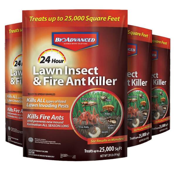 BIOADVANCED 20 lbs. Granules 24-Hour Lawn Insect and Fire Ant