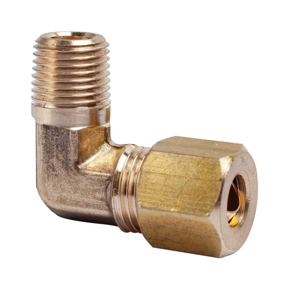 1/4 in. O.D. x 1/8 in. MIP Brass Compression 90-Degree Elbow Fitting (25-Pack) price history on PriceWatchPro