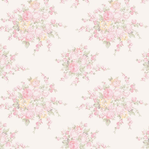 Graham & Brown Rachel Ashwell Rose Blossom Pink Wallpaper Sample ...