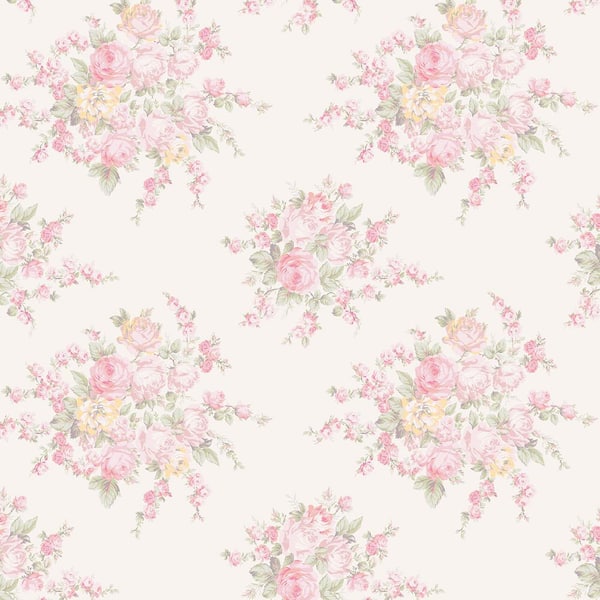 Rose Blossom Pink Wallpaper Sample