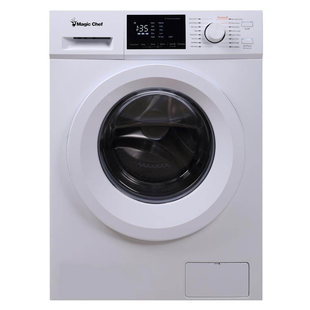 Magic Chef 24 in. 2.7 cu. ft. Front Load Compact Washer in White