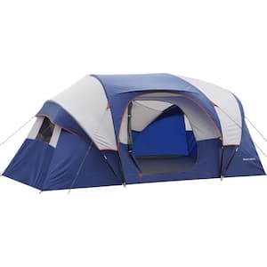 14 ft. x 11 ft. Navy Blue Outdoor 10 Person Camping, Portable Easy Set Up Tent for Hiking, Backpacking, Traveling