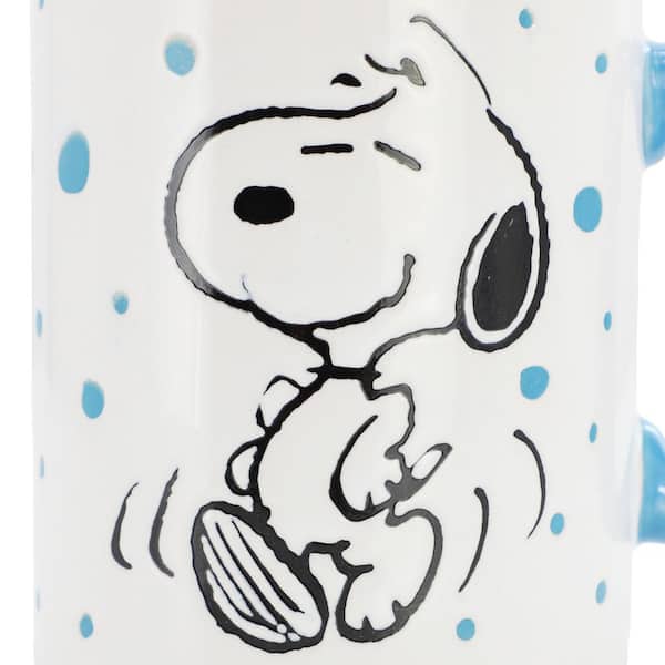 The Peanuts mok Snoopy - magische koffiemok mok van keramiek roze wit 320 ml