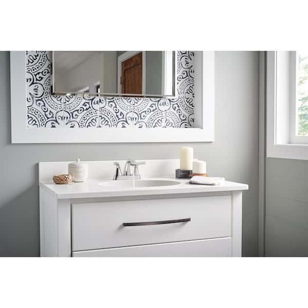 Parkwood 4 in. Centerset 2-Handle Bathroom Faucet with Pop-Up Assembly in Chrome
