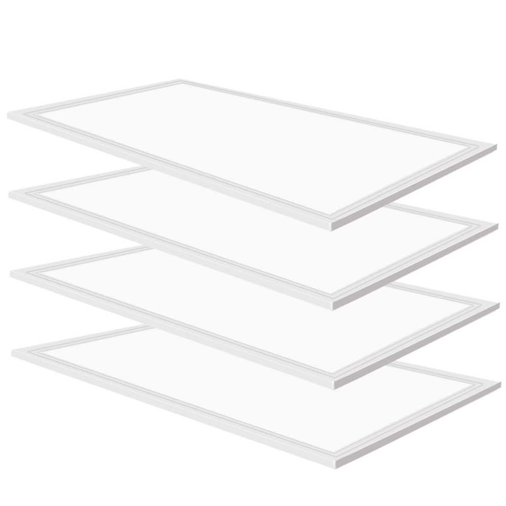 2 ft. x 4 ft. 7800 Lumens Integrated LED Panel Light, 5000K White Color (4-Pieces) price history on PriceWatchPro