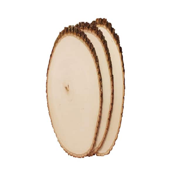 Walnut Hollow 1 in. x 1 ft. x 1 ft. Rustic Basswood Elongated Round Project Panel (3-Pack)