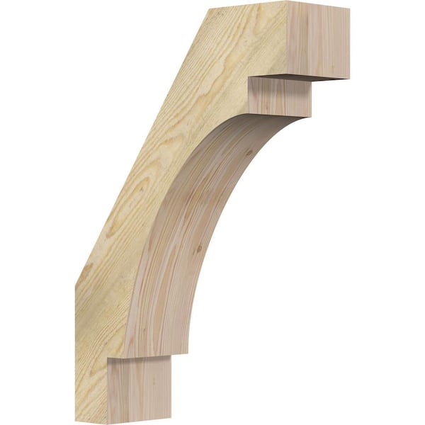 Ekena Millwork 6"W x 18"D x 26"H Merced Rough Sawn Knee Brace, Douglas Fir