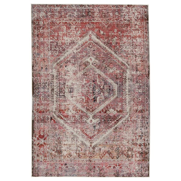 Jaipur Living Swoon Pink/White 2 ft.6 in. X 4 ft. Medallion Rectangle Area Rug