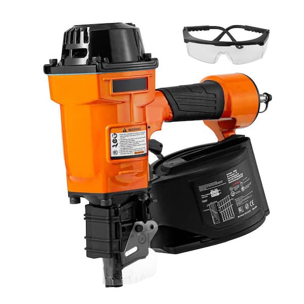 Coil Siding Nailer MCN70,1-3/4 in. to 2-3/4 in. 15° Pneumatic Siding Nail Gun, 70-120 PSI Air Coil Nailer