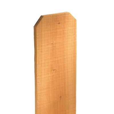 19/32 in. D x 5-1/2 in. W x 6 ft. H Cedar Dog-Ear Fence Picket