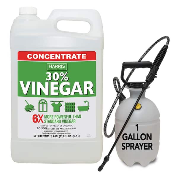 Harris 320 oz. 30% Vinegar All Purpose Cleaning Concentrate (2.5 Gallons) and 1 Gal. Tank Sprayer Value Pack