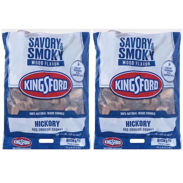 Kingsford .75 cu ft Hickory Wood Chunks (2-Pack)