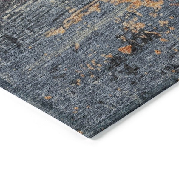 Chantille Machine Washable Indoor/Outdoor Abstract ACN1777 Blue 5 ft. x 7 ft. 6 in. Area Rug