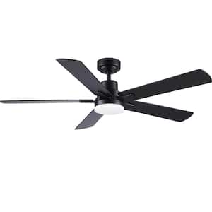 PUDO 48 in. Integrated LED Indoor White Ceiling Fan Lighting with