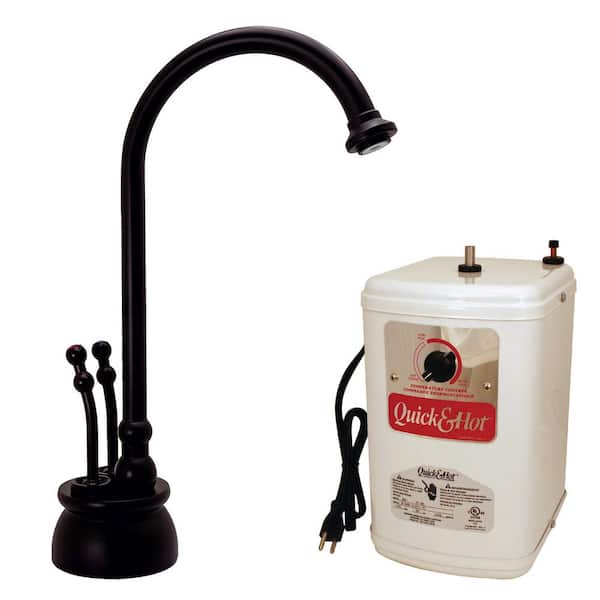 10-3/8 in. Docalorah 2-Handle Hot and Cold Water Dispenser Faucet with Instant Hot Water Tank, Oil Rubbed Bronze