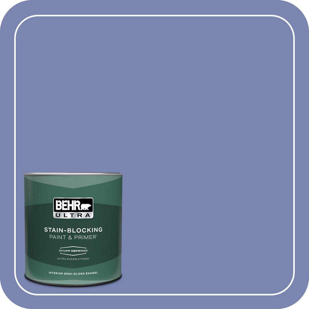 1 qt. #610B-5 Corsican Purple Extra Durable Semi-Gloss Enamel Interior Paint & Primer product image for price tracking