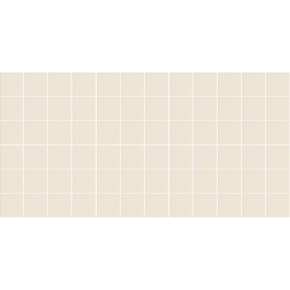 Keystones Unglazed Abrasive Biscuit 12 in. x 24 in. x 6 mm Porcelain Mosaic