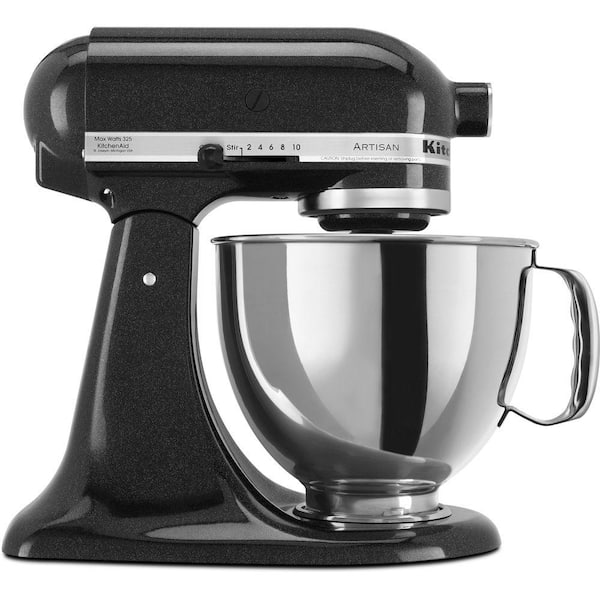 KitchenAid Artisan 5 Qt. 10-Speed Caviar Stand Mixer with Flat Beater, 6-Wire Whip and Dough Hook Attachments