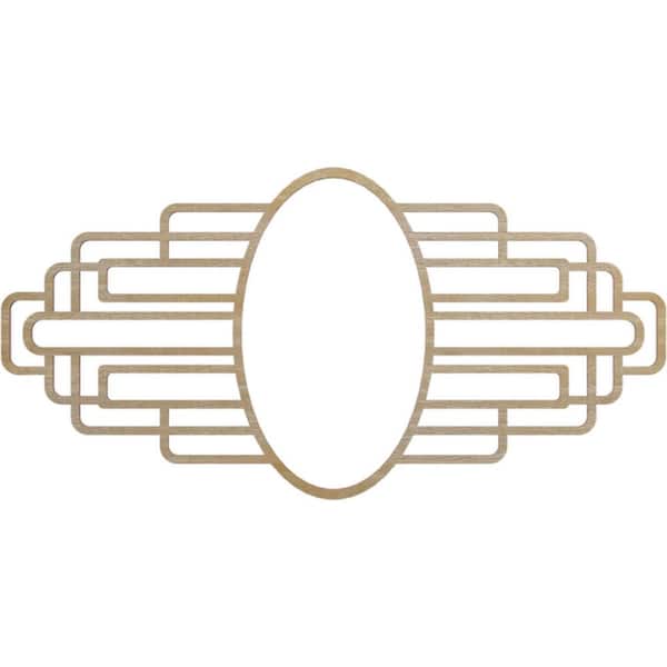 Ekena Millwork 0.375 in. x 8.1875 in. x 11 in. Wood Medallion Moulding