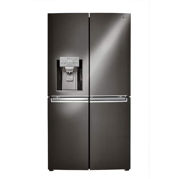 LG 22.7 cu. ft. French Door Smart Refrigerator with Wi-Fi Enabled in Black Stainless Steel, Counter Depth, ENERGY STAR