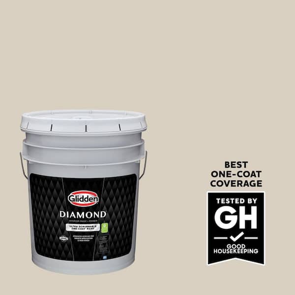 Glidden Diamond 5 gal. #PPG1023-2 Cool Concrete Semi-Gloss Interior Paint with Primer