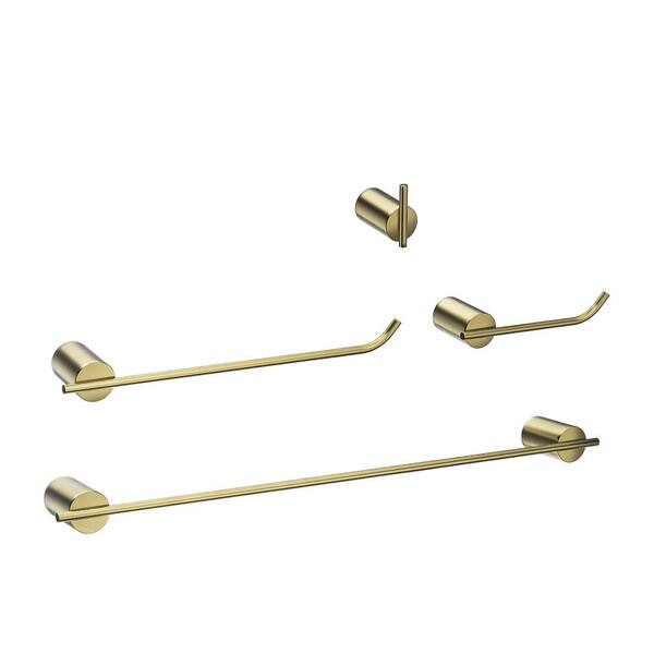 Aosspy Modern 4Piece Bath Hardware Set with Mounting Hardware in