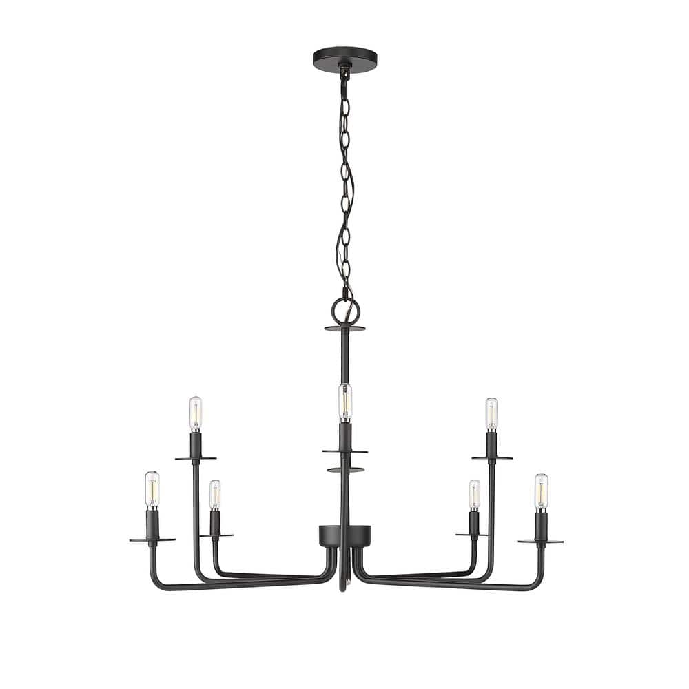 Marceline 37.85 in. 8-Light Matte Black Chandelier price history on PriceWatchPro