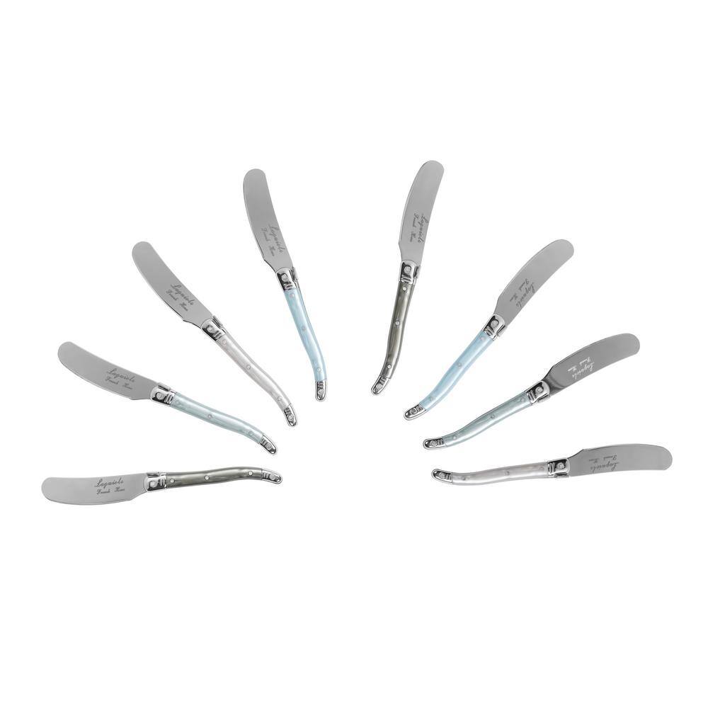 8-Piece Laguiole Spreader Set with Pearl Plastic Handles