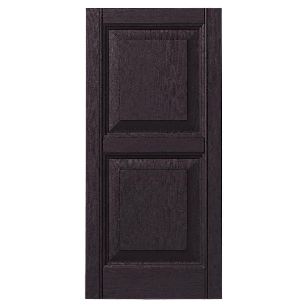 15 in. x 31 in. Raised Panel Polypropylene Shutters Pair in Dark Berry price history on PriceWatchPro