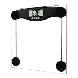 Digital Bathroom Scale with Step on Technology in Carbon Black