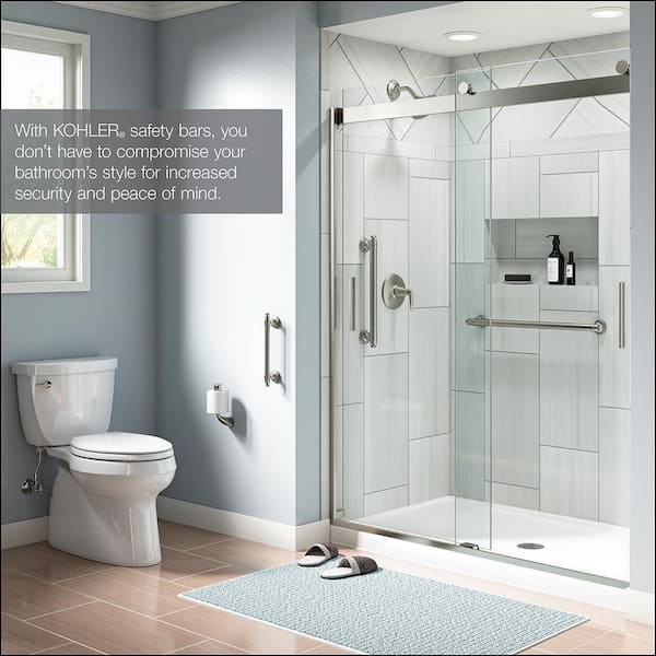 Carmichael 9 in. Grab Bar in Vibrant Brushed Nickel