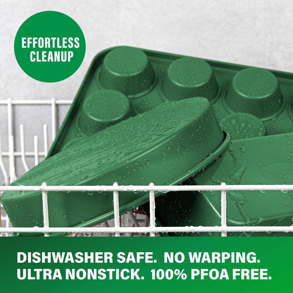Emerald Green Nonstick Aluminum 20-Piece Cookware and Bakeware Set